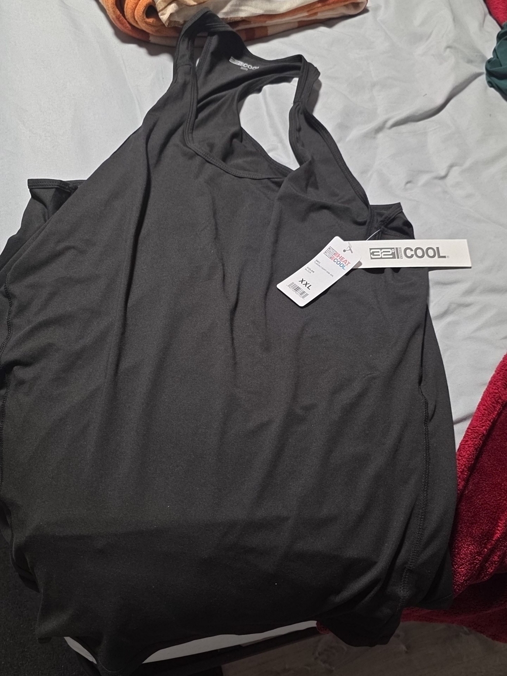 32 Degrees Black Racerback Tank Top